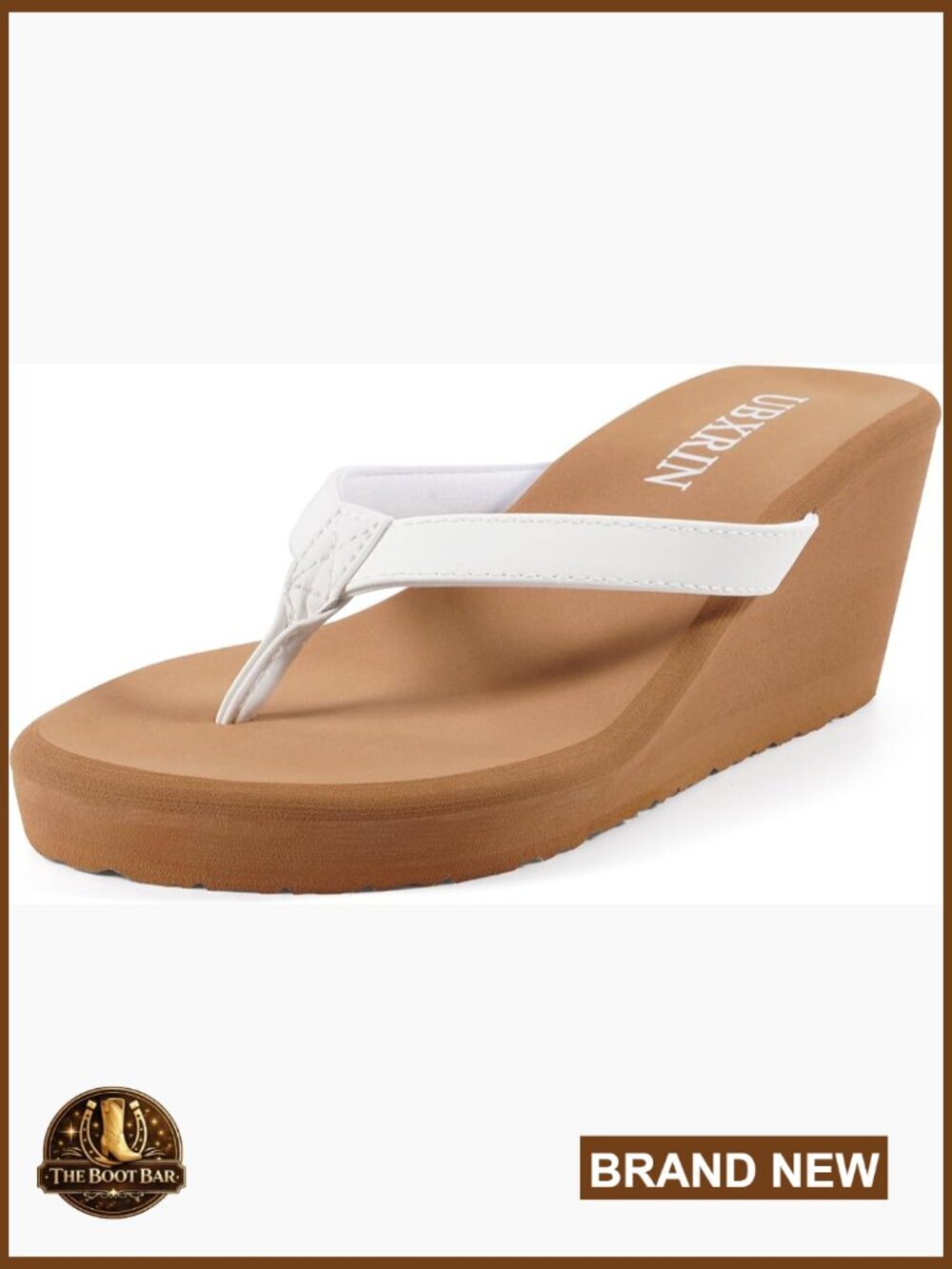 Women's Wedge Flip Flops Comfortable Platform Sandals Slip-On Shoes